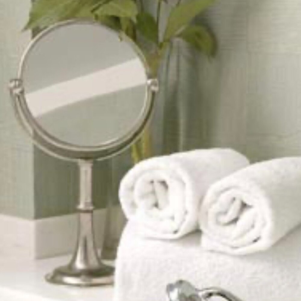 MATCH by Cosi Tabellini Italian Pewter 2-sided Vanity Mirror